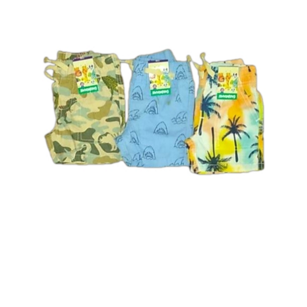 3 pair of baby boy shorts